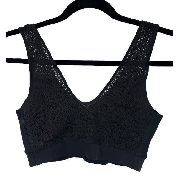 Chantelle Bra C11G10 SoftStretch Padded Top with Lace black size XS S - Picture 4 of 7